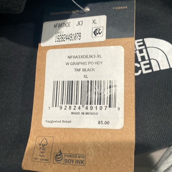 🆕NORTH FACE WOMEN'S GRAPHIC PULLOVER HOODIE - XL - Picture 5 of 9